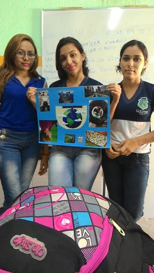 Aula de DPS, com temática ambiental, na EEM Joaquim Josué da Costa