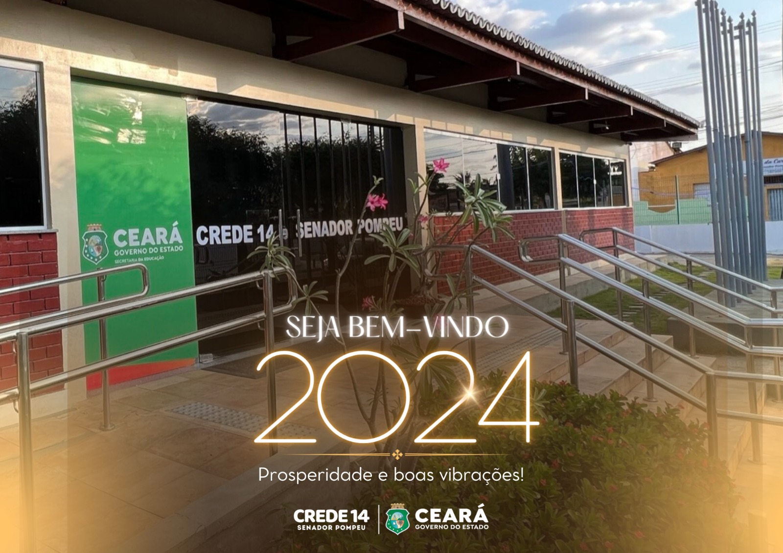 Prosperidade e Boas Vibrações: São os desejos da Equipe  Crede 14 para o novo ano junto a rede educacional da Regional
