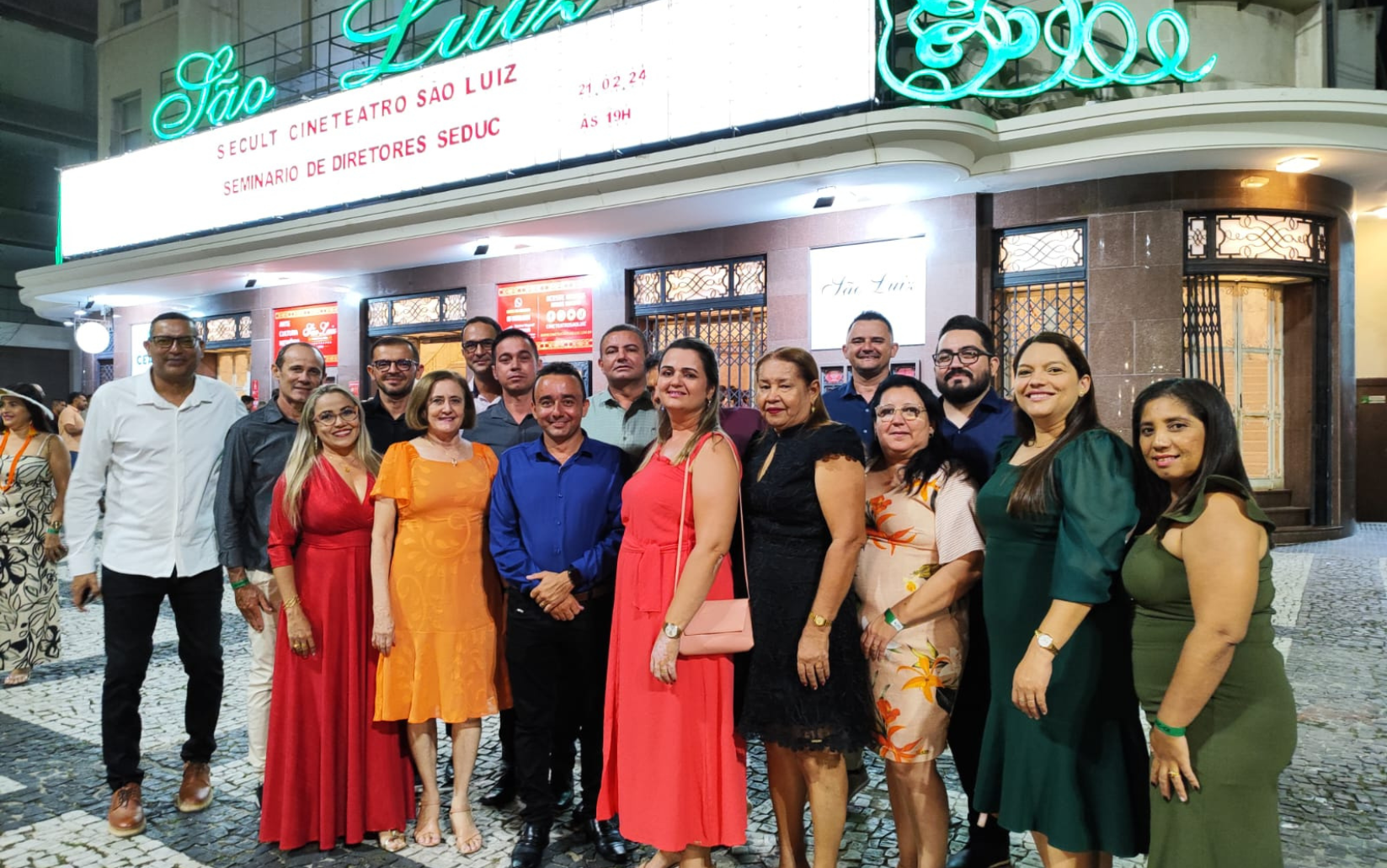 Diretores e Diretoras da Regional Crede 14 participam de solenidade de posse para Gestão 2024/2027 em cerimônia no Cineteatro São Luiz na cidade de Fortaleza CE.
