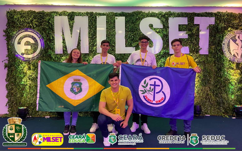 Alunos da EEEP Antônio Rodrigues de Oliveira Participam da Expo Nacional Milset Brasil em Fortaleza CE