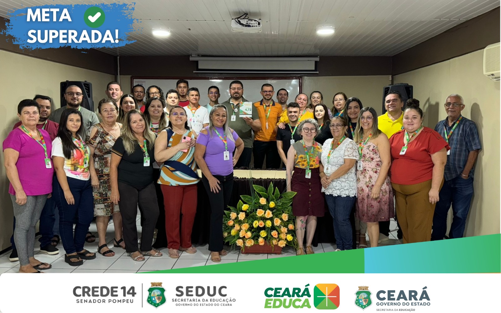 Crede 14 comemora bons resultados em relação ao IDE-Médio 2023