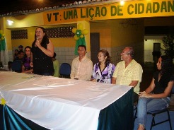 EEM Virgílio Távora realiza solenidade de posse dos organismos colegiados.