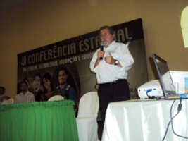 Alunos da EEEP Monsenhor Odorico de Andrade participam da II Conferência Estadual de Ciência, Tecnologia, Inovação e Educação Superior.