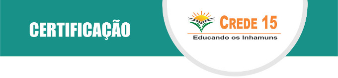 Certificações – CREDE 15