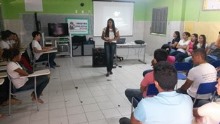 Estação Ecológica de Aiuaba apresenta mostra ambiental na EEM José Ferreira Barbosa.