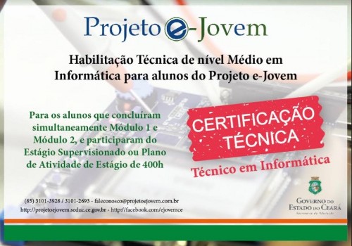 Certificação Técnica para Alunos do Projeto e-Jovem.