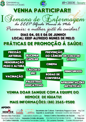 l Semana de Enfermagem da EEEP Alfredo Nunes de Melo