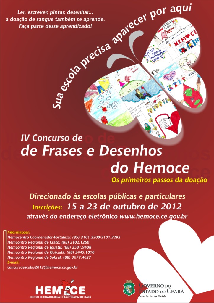 Hemoce realiza IV Concurso de Frases e Desenhos