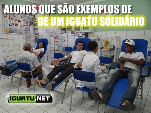 Alunos da 16ª CREDE participam da Campanha de Doação de Sangue