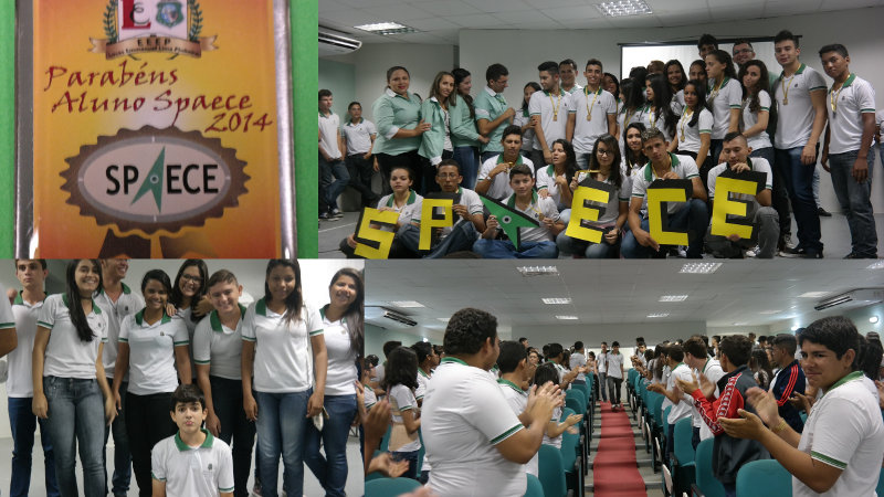 SPAECE: Alunos são homenageados na EEEP Lucas Emmanuel