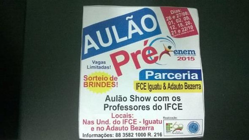 EEM Gov. Adauto Bezerra – Projeto “O ENEM E VOCÊ”