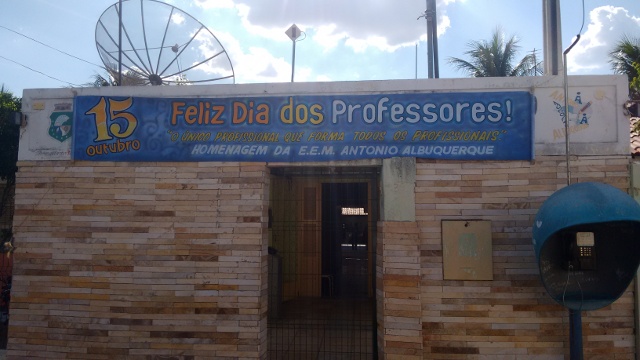 Comemoração do dia dos professores na Escola Antônio Albuquerque
