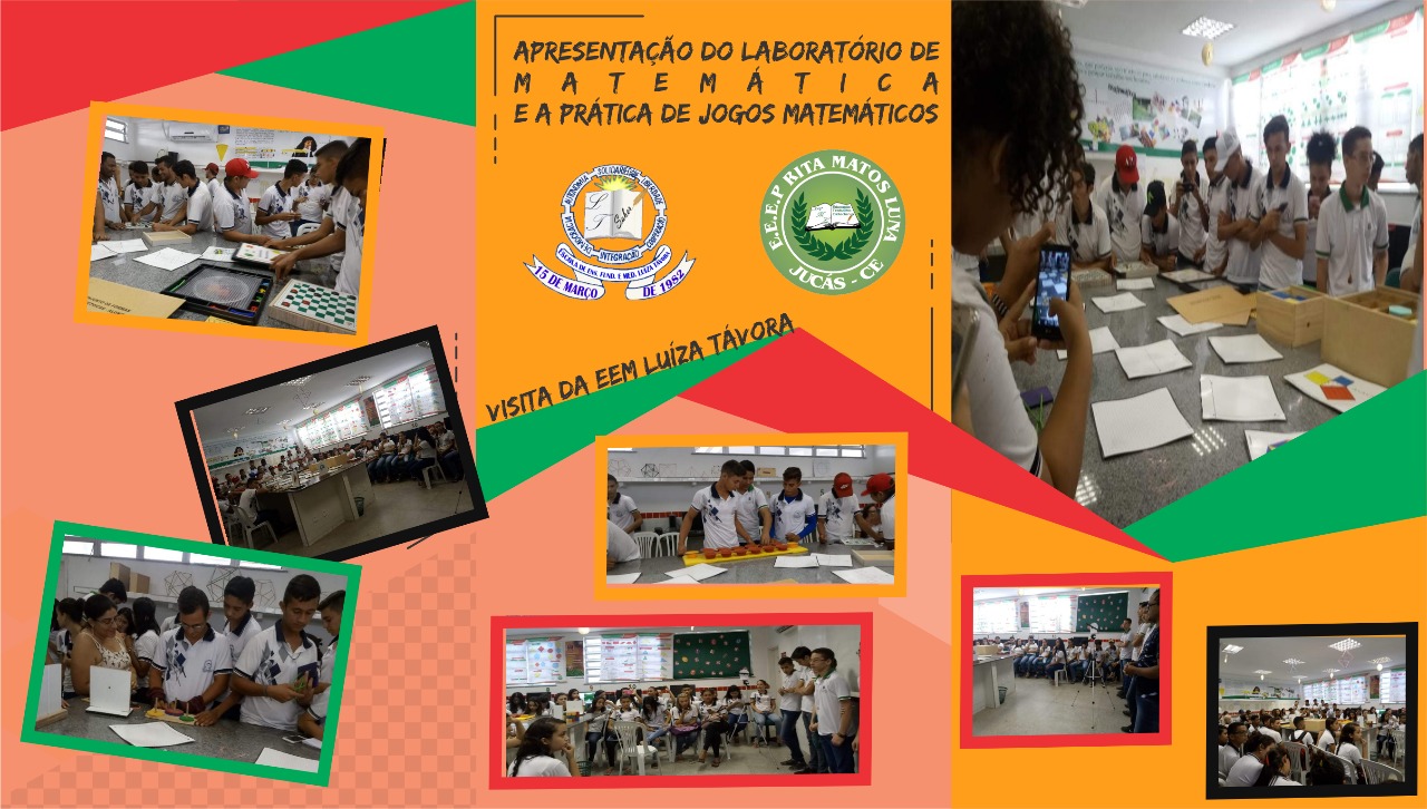 Discentes da EEM Luíza Távora realizam visita ao laboratório de matemáica da EEEP Rita Matos Luna