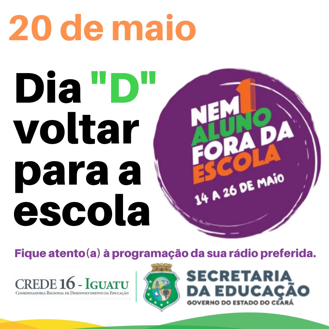 Dia “D” voltar para a escola