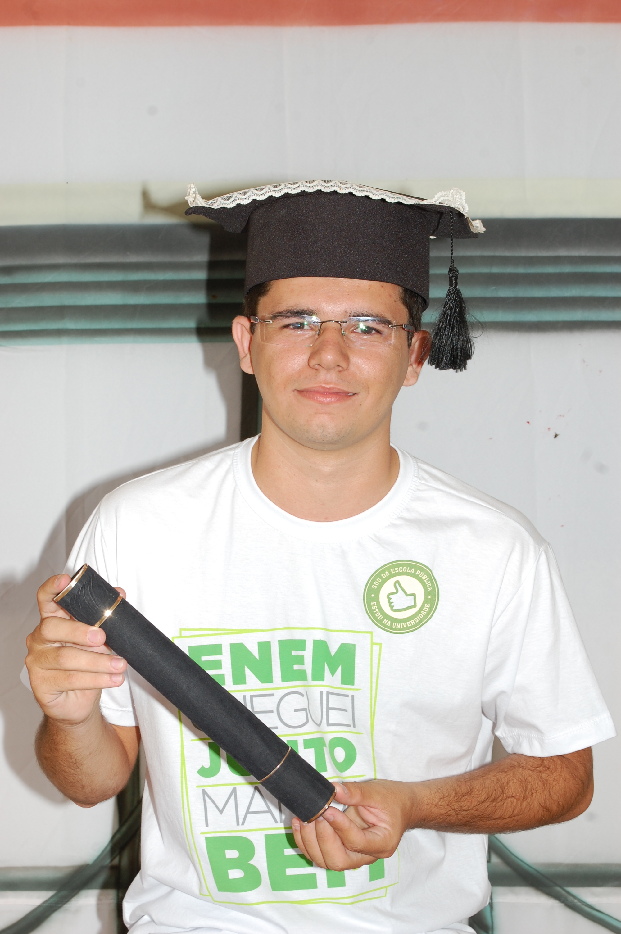 congratulação dos alunos ingressos em universidades através do ENEM