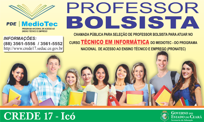 Chamada Pública para Seleção de Professor Bolsista do MedioTec