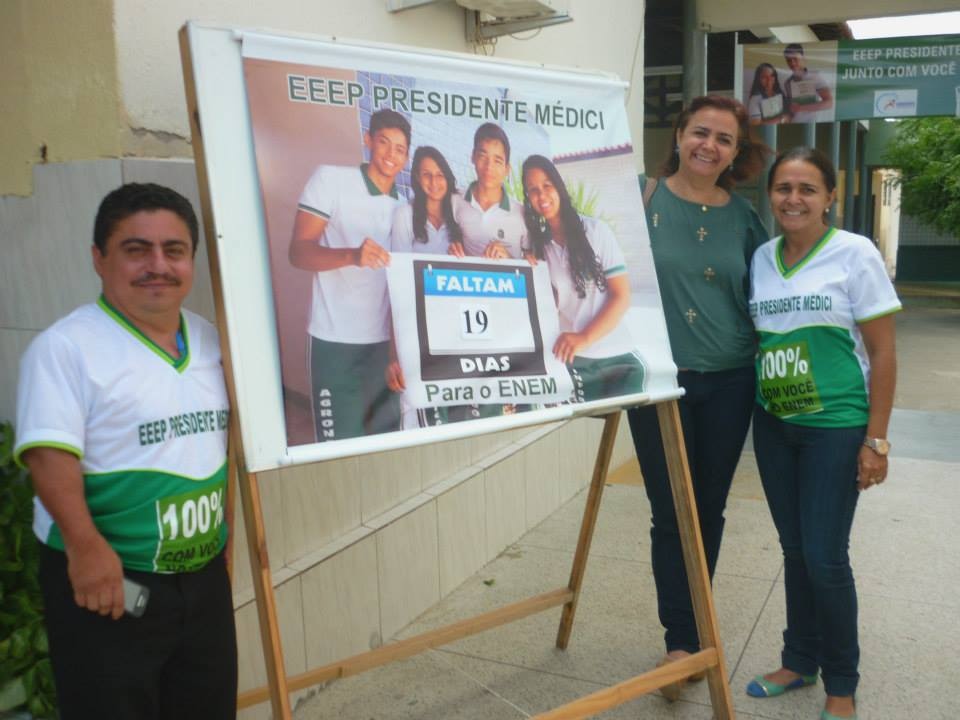 Ações das escolas da CREDE 18: ENEM, chego junto, chego bem!