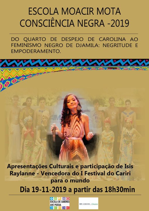EEFM Moacir Mota Realizará Mostra Cultural em Alusão ao dia da Consciência Negra