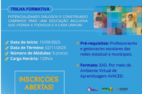 Curso “Potencializando diálogos e construindo caminhos para uma educação inclusiva que atenda a todas/os e a cada uma/um”