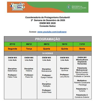 O ENEM ESTÁ CHEGANDO, PREPARE-SE!!