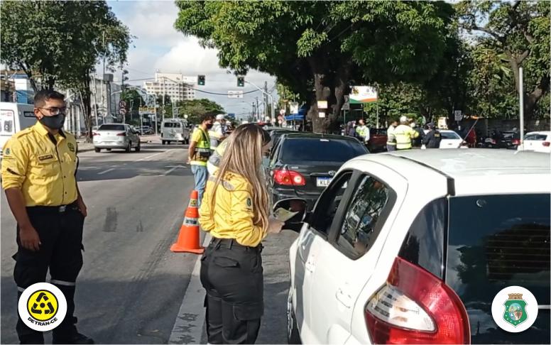 Detran-CE encerra programação do Maio Amarelo com grande ação na Avenida Godofredo Maciel