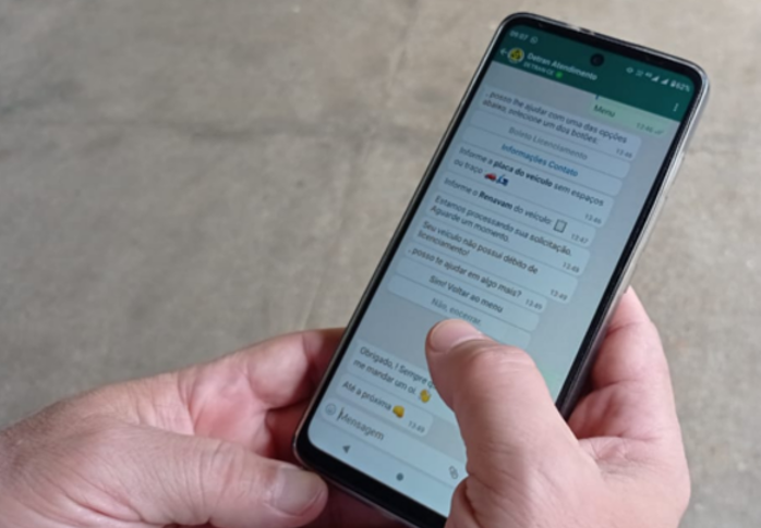 Detran-CE disponibiliza boleto de licenciamento através do WhatsApp