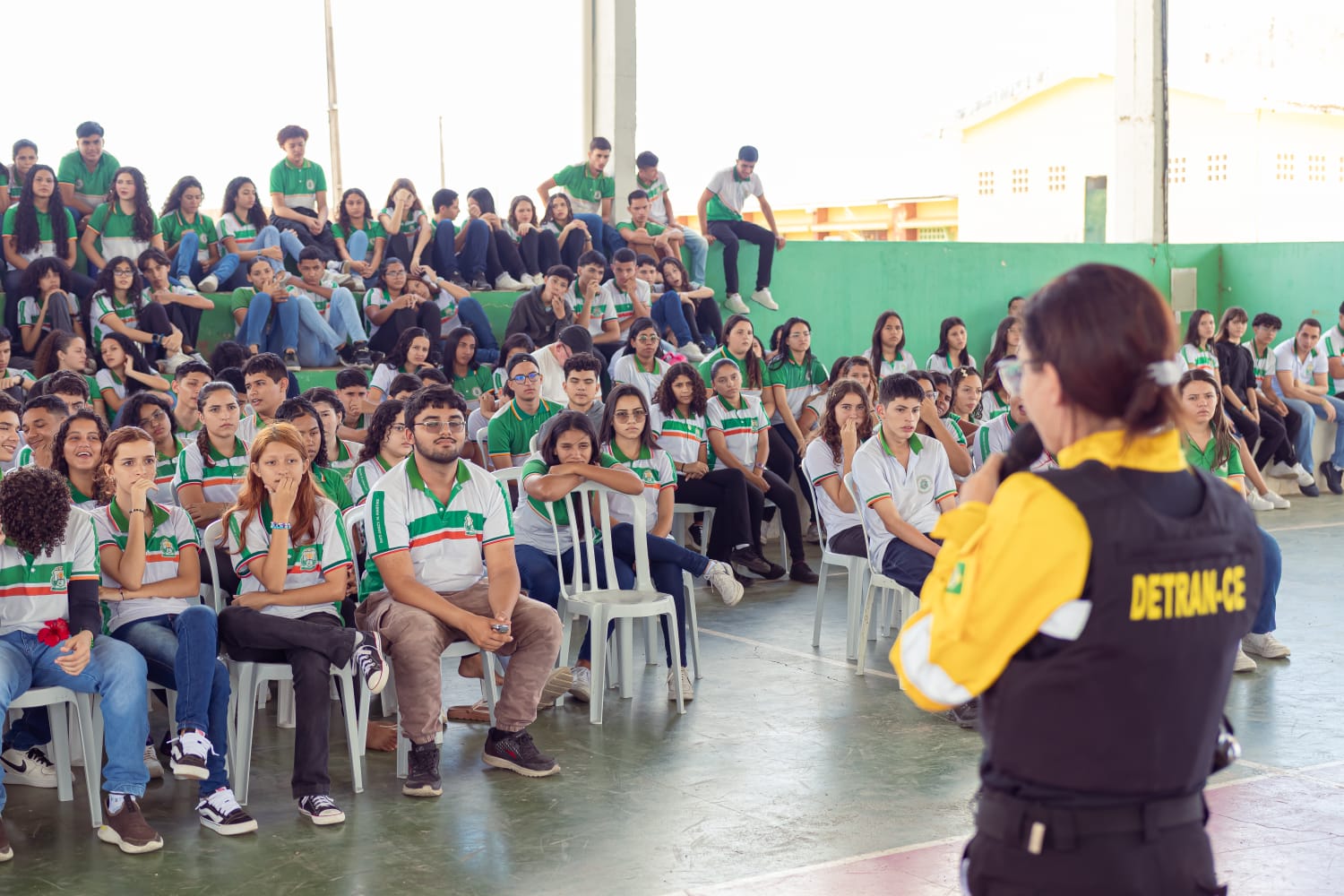 Detran-CE realiza palestra educativa para alunos da rede pública de ensino em Santa Quitéria
