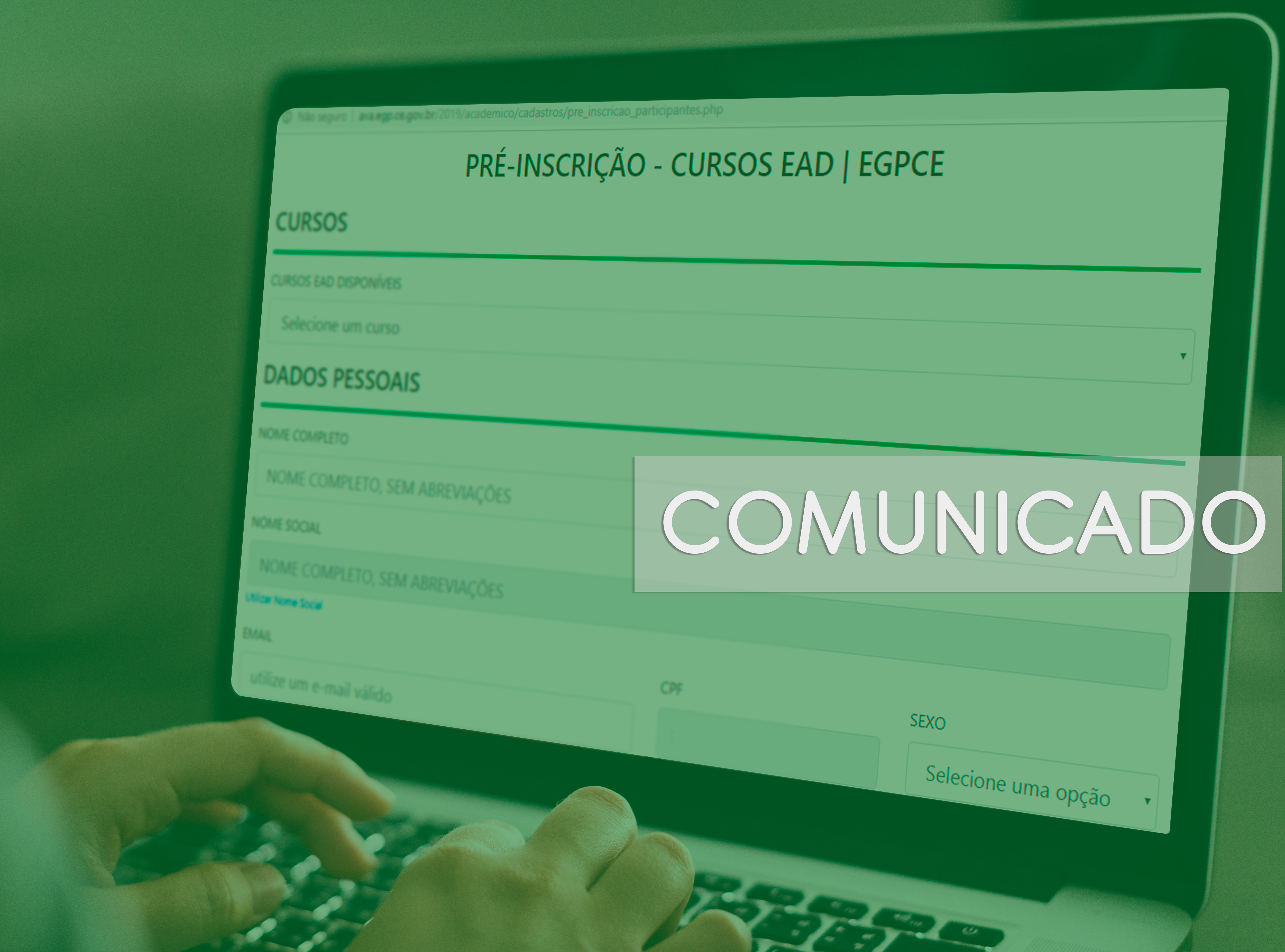Ambiente de cursos online está indisponível no momento