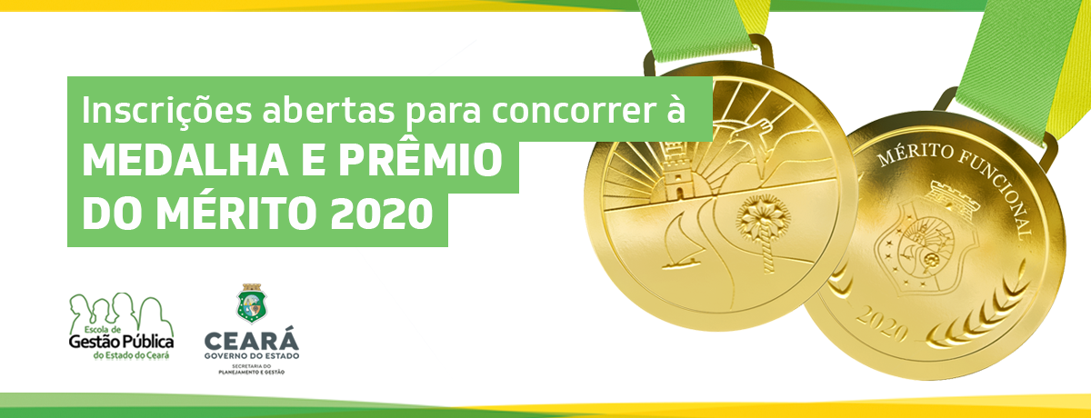 Inscrições abertas para concorrer à Medalha e Prêmio do Mérito 2020