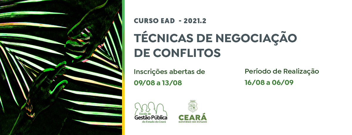 EGPCE abre inscrições  para novo curso: Técnicas de Negociação de Conflitos