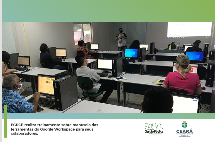 EGPCE realiza treinamento sobre manuseio das ferramentas do Google Workspace para seus colaboradores