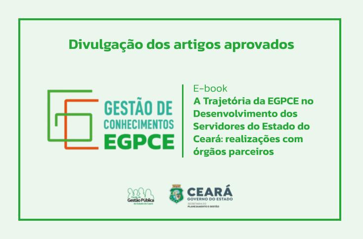 EGPCE divulga artigos aprovados para publicação no e-book comemorativo