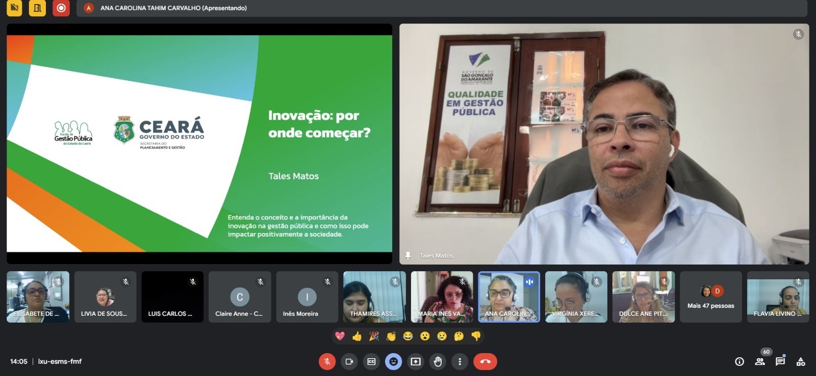 EGPCE inicia II Ciclo de Palestras em Gestão Pública com temática sobre Inovação