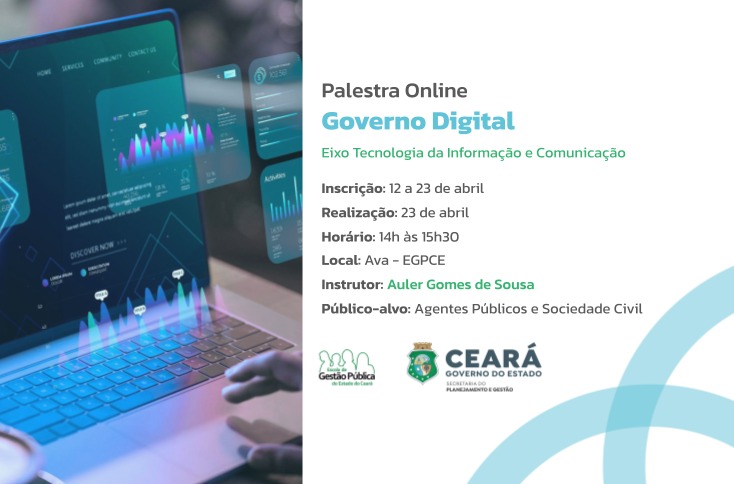 EGPCE abre inscrições para palestra online “Governo Digital”