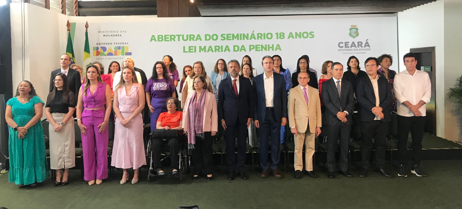 Governo do Ceará realiza abertura do “Seminário 18 anos Lei Maria da Penha” em parceria com o Ministério das Mulheres