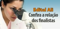 Finalistas do Edital Ali