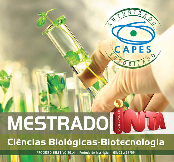 Faculdades INTA com inscrições abertas para mestrado em Ciências Biológicas-Biotecnologia em Sobral