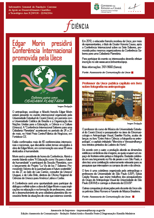 Informativo Semanal FCiencia