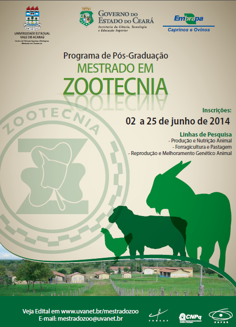 Inscrições abertas para seleção do mestrado em Zootecnia da UVA