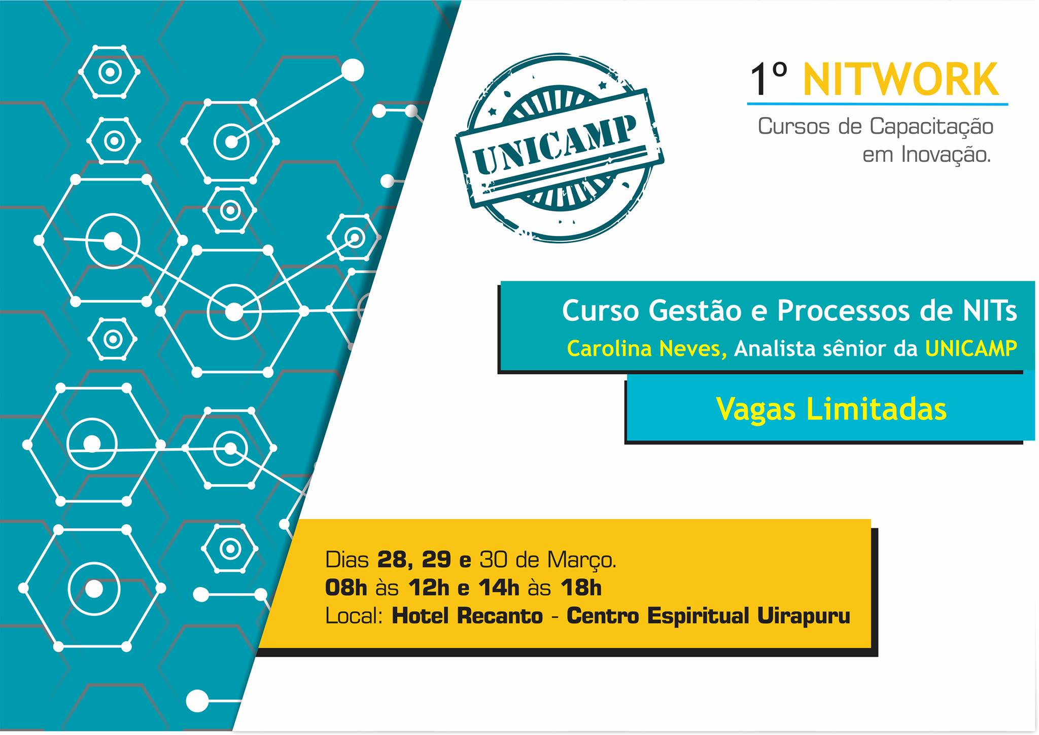 RedeNIT-CE realizará curso sobre gestão e processos de núcleos de inovação tecnológica