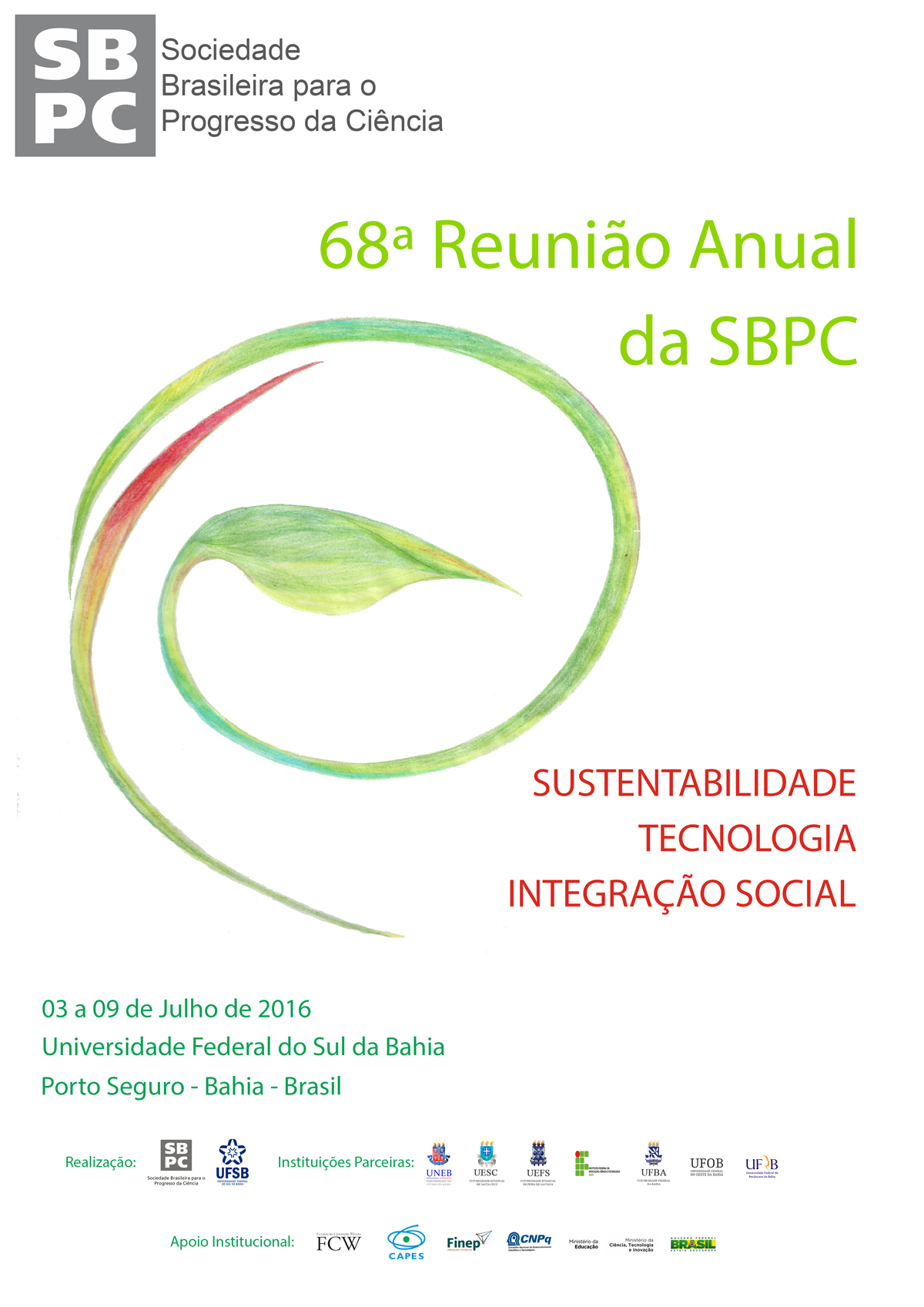 68ª Reunião Anual da SBPC recebe inscrições sem resumo