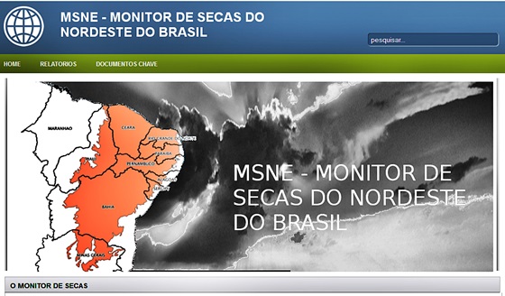 Funceme desenvolve site para Monitor de Secas do Nordeste