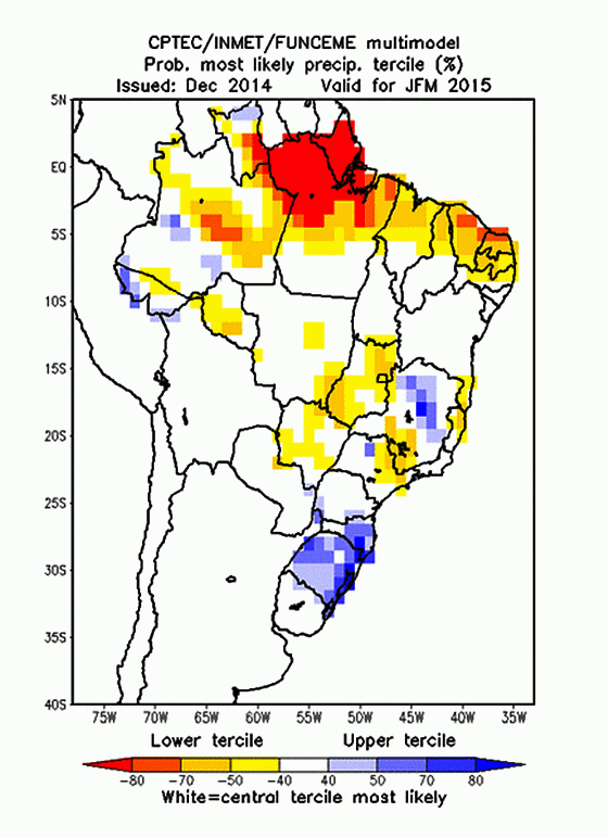 Previsão climática aponta quadro desfavorável para chuvas no Ceará até março