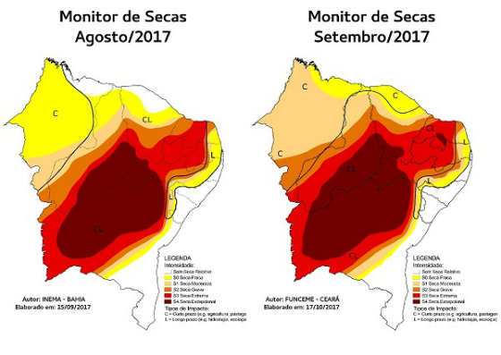 Severidade aumenta e seca passa atingir 100% do território do Ceará