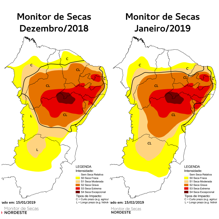 Chuvas de Pré-Estação colaboram para aumento da área sem seca relativa, aponta Monitor