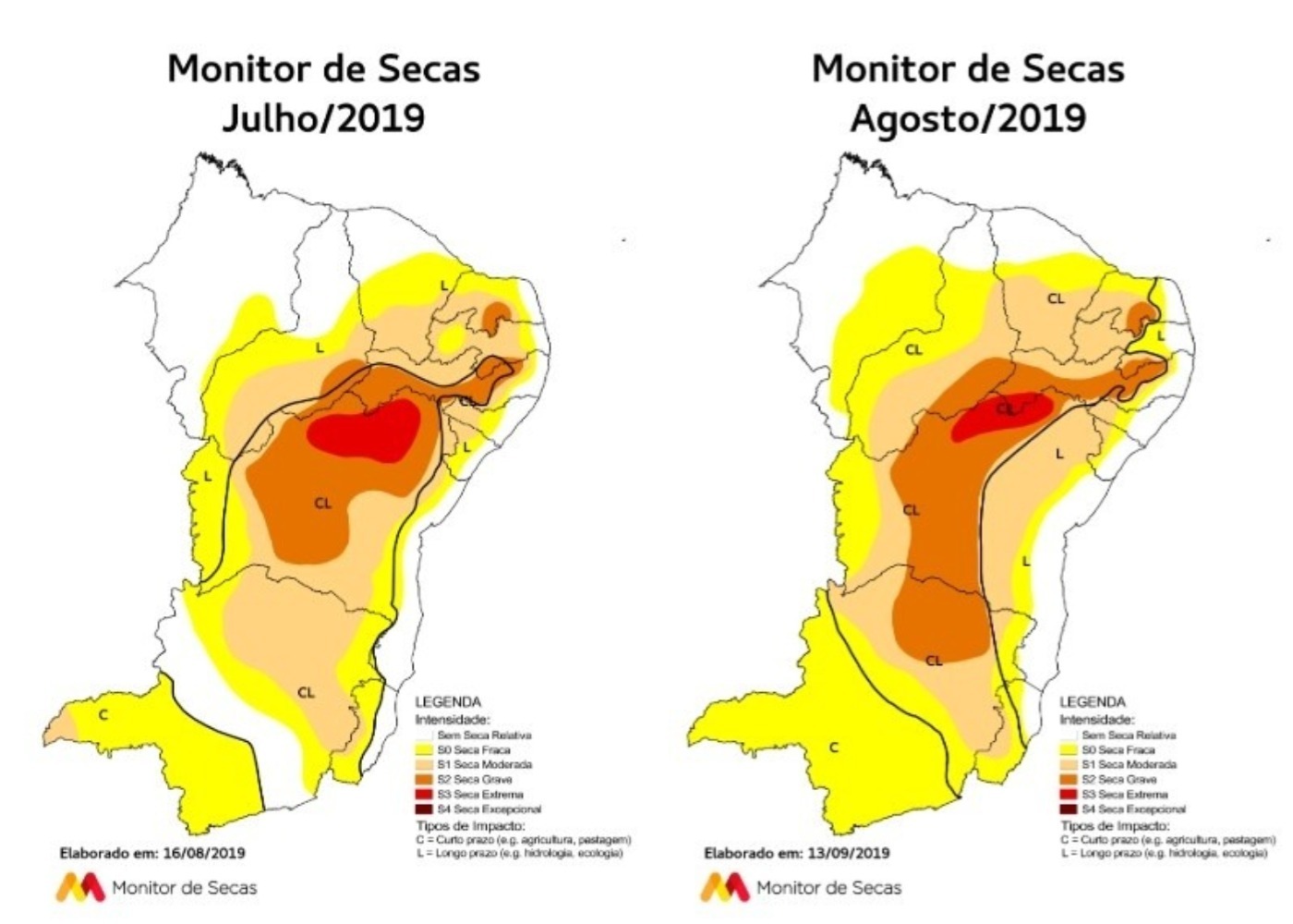 Com redução das chuvas, seca relativa volta a crescer no Ceará