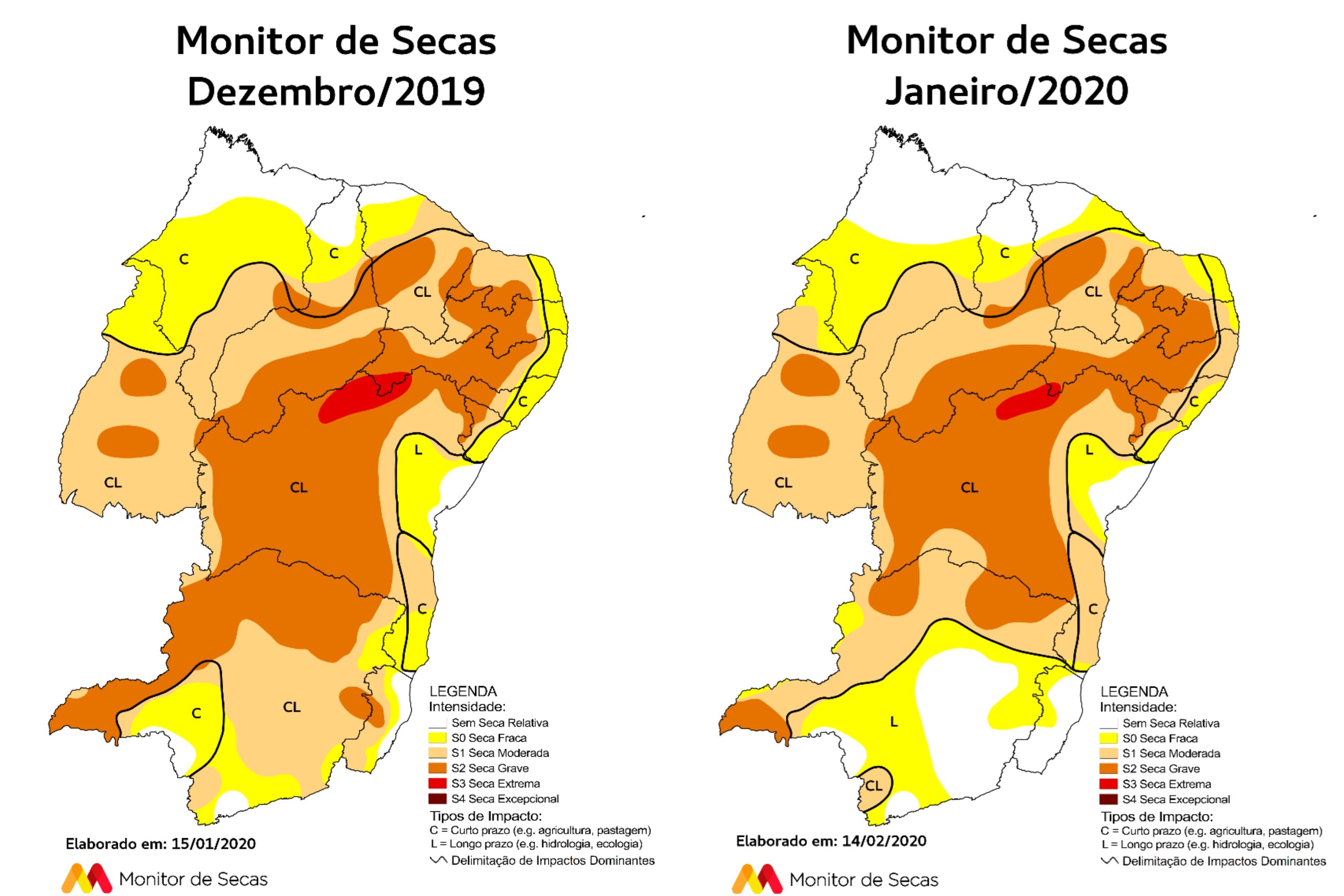 Monitor indica expansão da área sem seca relativa no Ceará