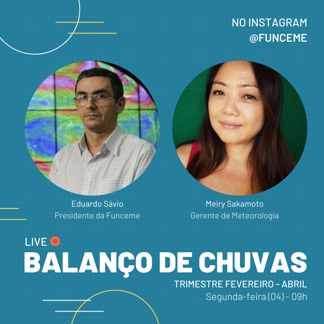 Funceme faz live para balanço de chuvas no Ceará nesta segunda-feira (4)