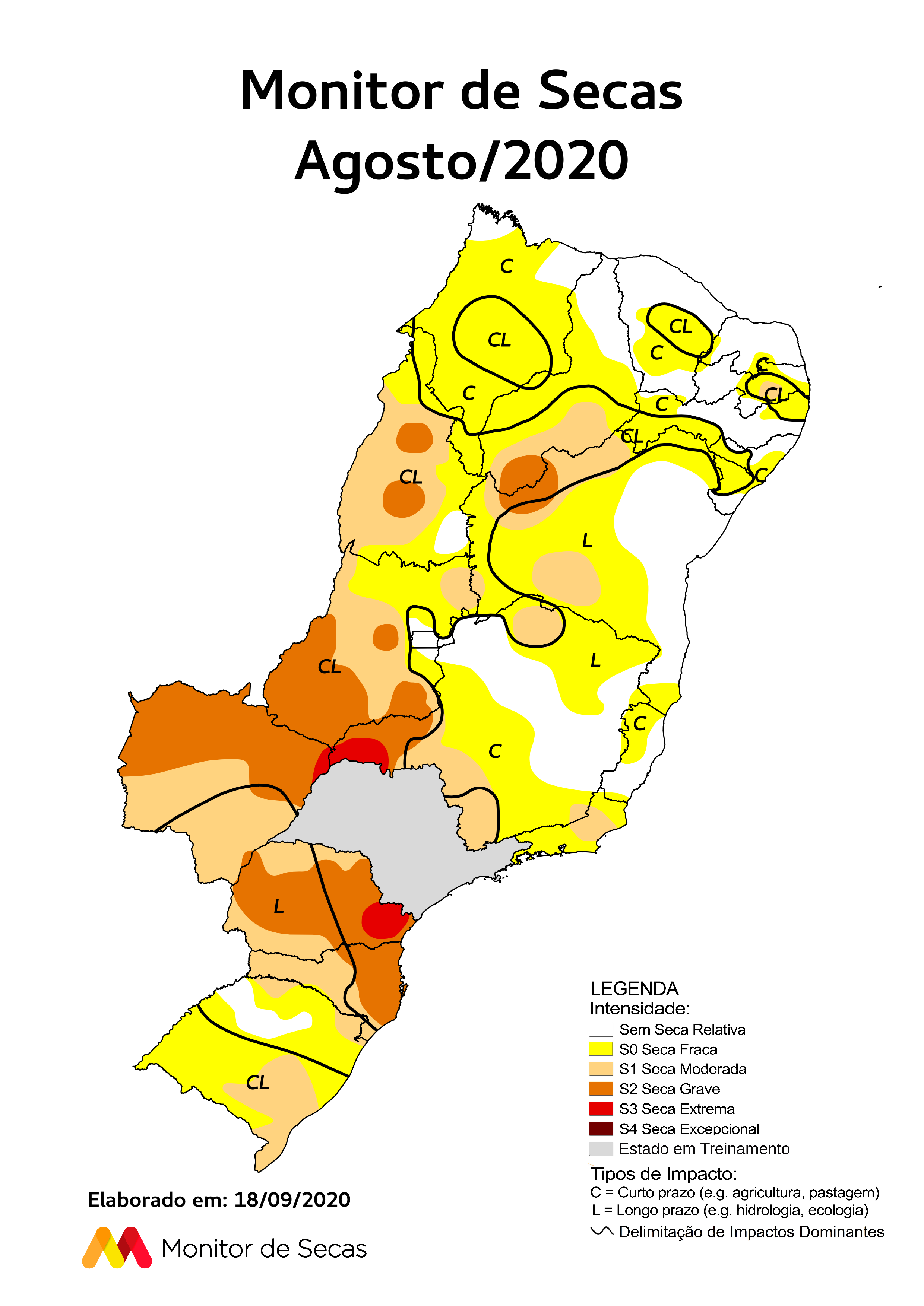 Seca sofre variação entre julho e agosto no Ceará, aponta Monitor