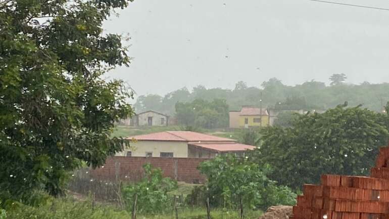 Chove em cerca de 80 municípios no Ceará entre domingo (16) e segunda-feira (17)